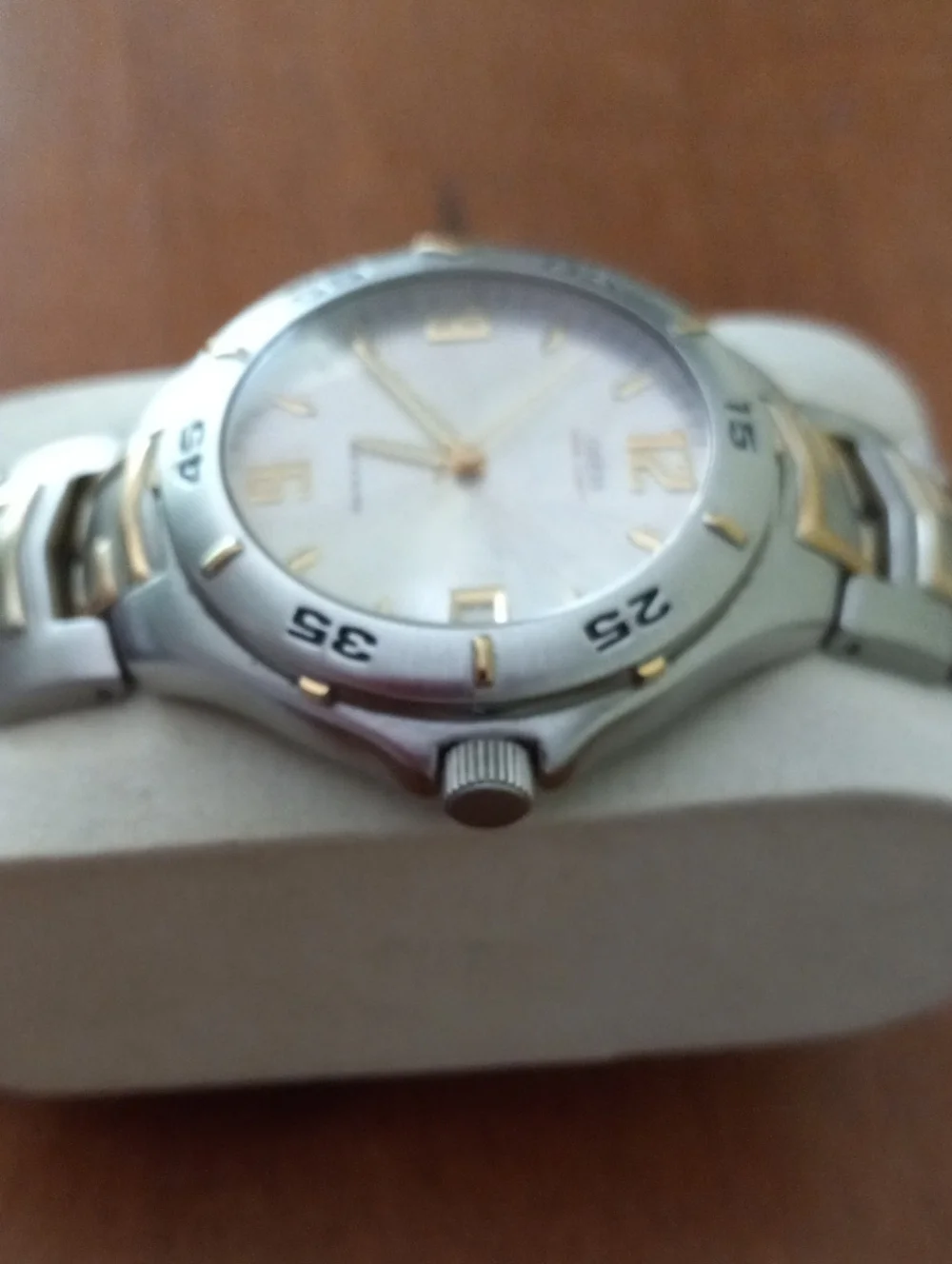 GUESS Waterpro Two-Tone Silver and Gold Men’s Bracelet Watch